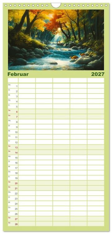 Produktbild: Familienplaner 2027 - Spaziergang durch Anime Welten mit 5 Spalten (Wandkalender, 21 x 45 cm) CALVENDO