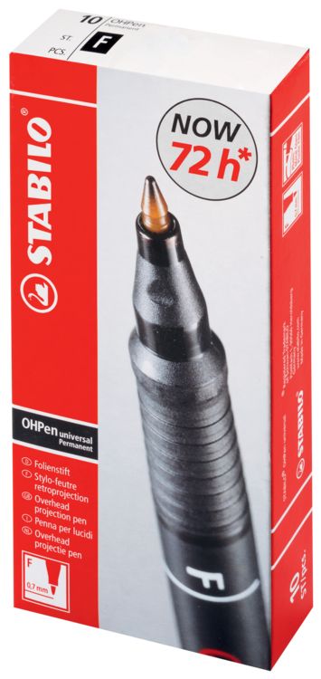 Produktbild: STABILO Folienstift OHPen F 0,7mm permanent schwarz