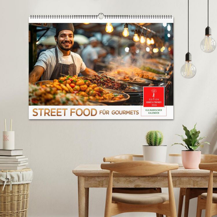 Produktbild: Street Food f&uuml;r Gourmets (Wandkalender 2026 DIN A2 quer), CALVENDO Monatskalender