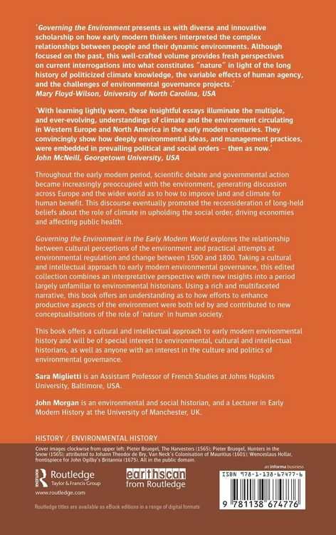 Produktbild: Governing the Environment in the Early Modern World