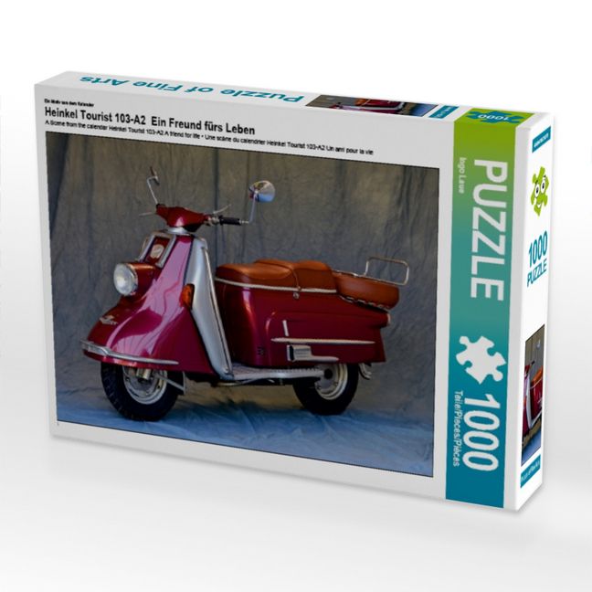 Produktbild: CALVENDO Puzzle Ein Motiv aus dem Kalender Heinkel Tourist 103-A2 Ein Freund f&uuml;rs Leben | 1000 Teile Lege-Gr&ouml;&szlig;e 64x48cm Foto-Puzzle f&uuml;r gl&uuml;ckliche Stunden