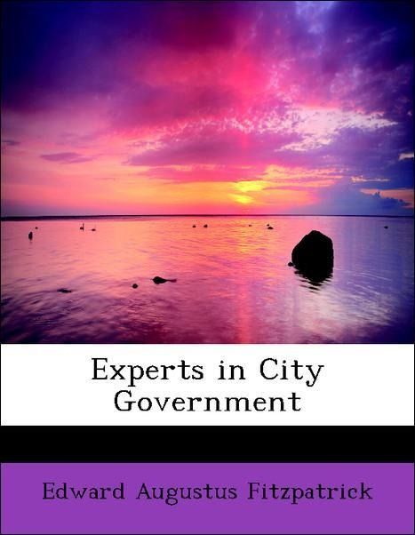 Produktbild: Fitzpatrick, E: Experts in City Government