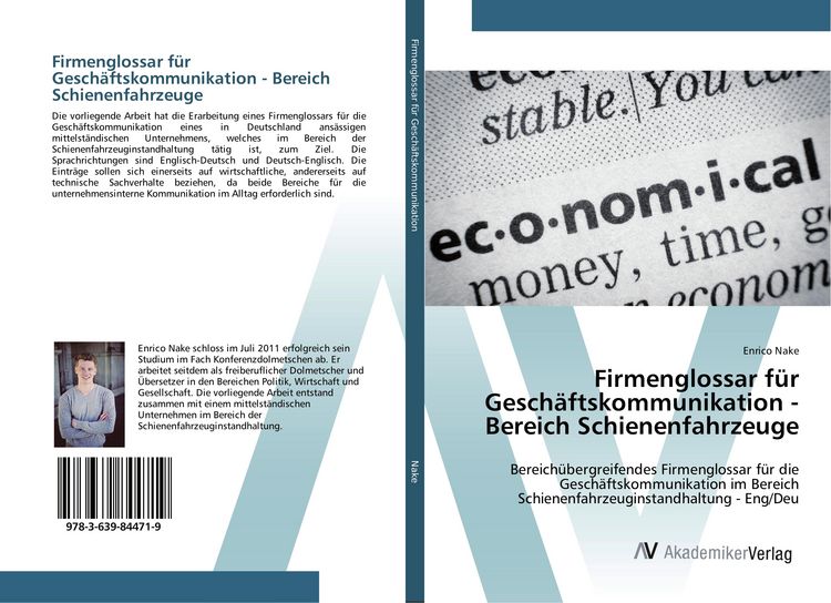 Produktbild: Firmenglossar f&uuml;r Gesch&auml;ftskommunikation - Bereich Schienenfahrzeuge