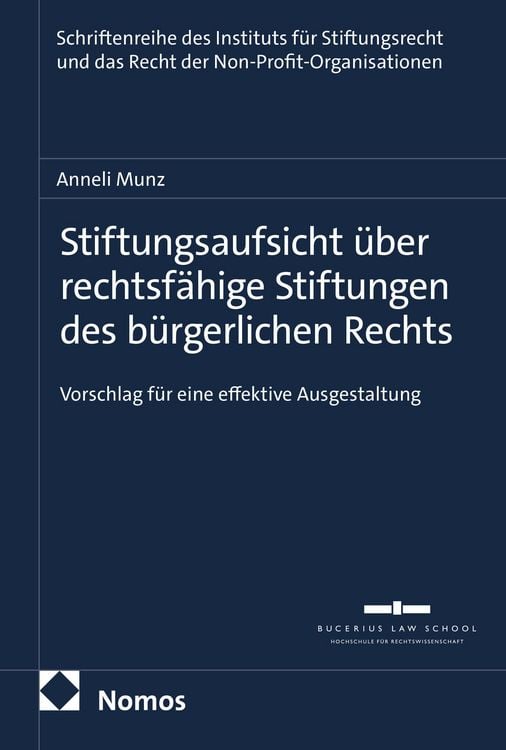 Produktbild: Stiftungsaufsicht &uuml;ber rechtsf&auml;hige Stiftungen des b&uuml;rgerlichen Rechts