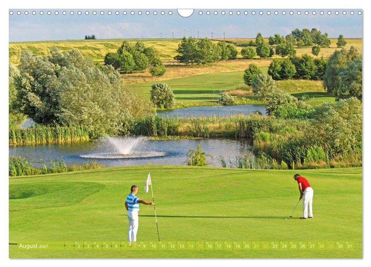 Produktbild: Golfparadiese der Welt (Wandkalender 2027 DIN A3 quer), CALVENDO Monatskalender