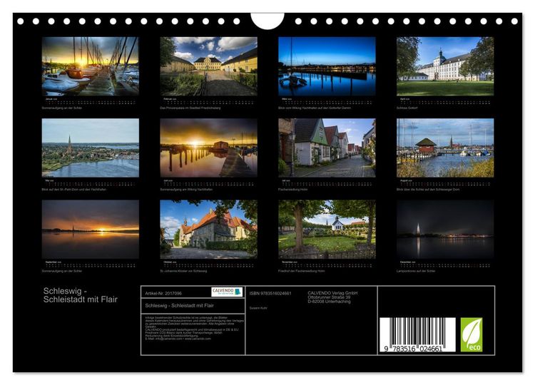 Produktbild: Schleswig - Schleistadt mit Flair (Wandkalender 2026 DIN A4 quer), CALVENDO Monatskalender