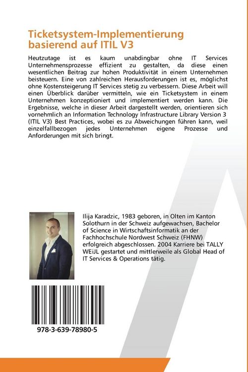 Produktbild: Ticketsystem-Implementierung basierend auf ITIL V3