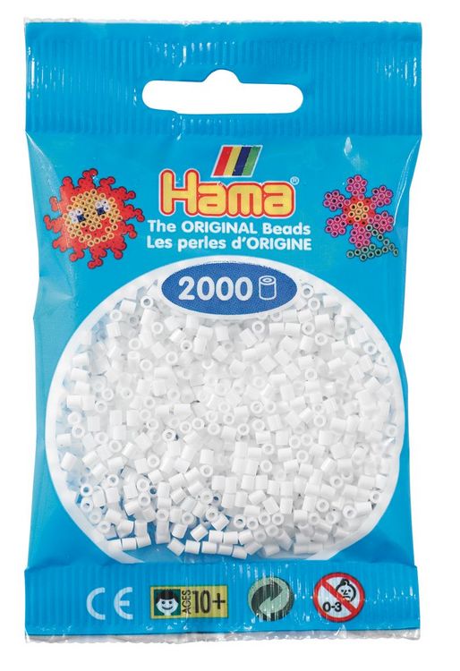 Produktbild: Mini-Perlen, 2000St. Wei&szlig;