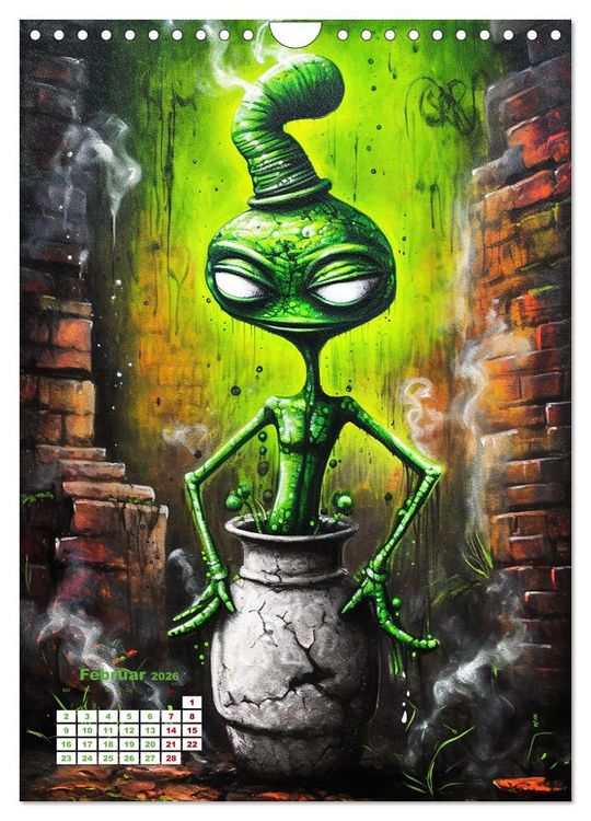 Produktbild: Graffiti Art (Wandkalender 2026 DIN A4 hoch), CALVENDO Monatskalender
