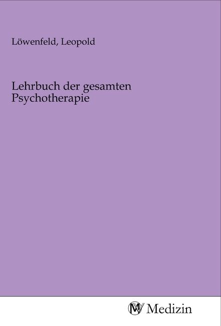 Produktbild: Lehrbuch der gesamten Psychotherapie
