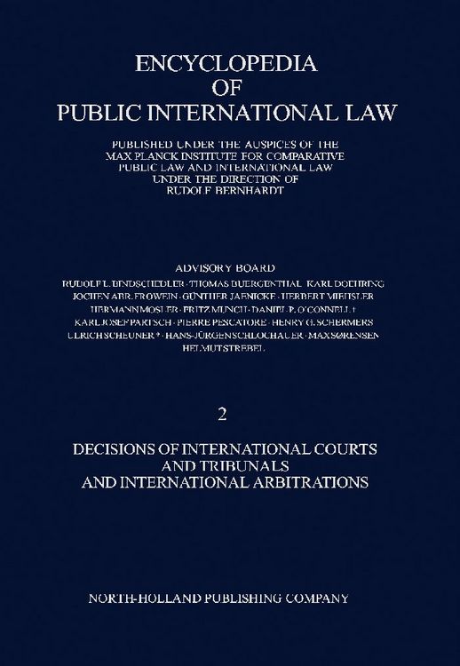 Produktbild: Decisions of International Courts and Tribunals and International Arbitrations