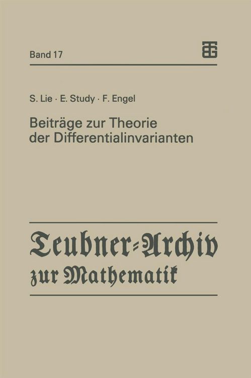 Produktbild: Beitr&auml;ge zur Theorie der Differentialinvarianten