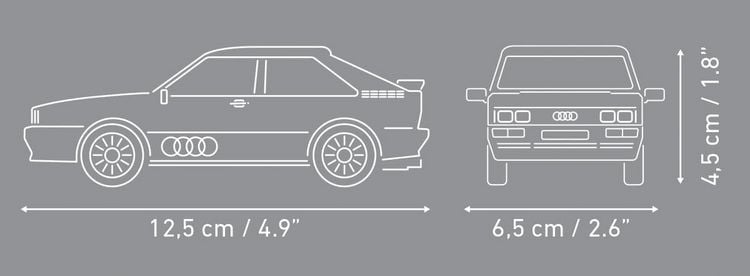Produktbild: COBI 24665 - Audi Quattro 1980, wei&szlig;, 1:35, Bausatz, 79 Klemmbausteine