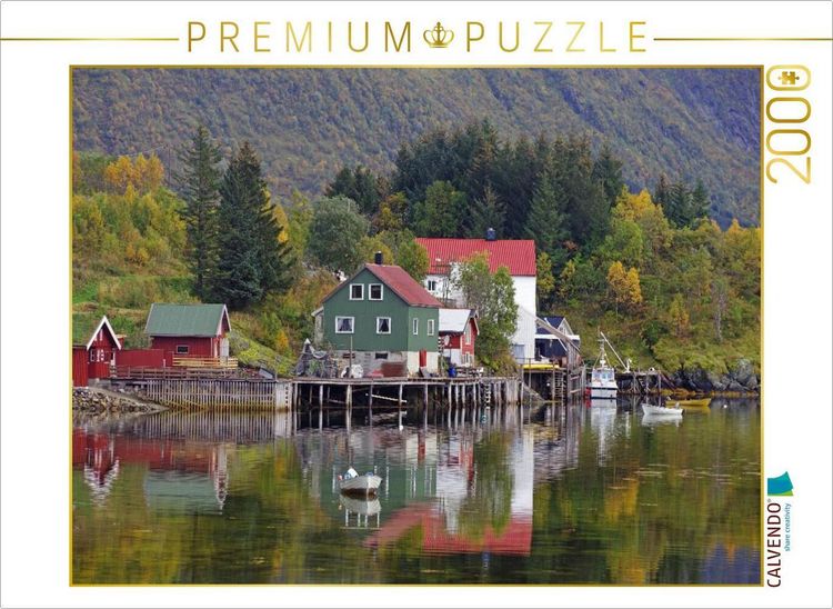 Produktbild: CALVENDO Puzzle Stiller Fjord n&ouml;rdlich von Svolvaer | 2000 Teile Lege-Gr&ouml;&szlig;e 90x67cm Foto-Puzzle f&uuml;r gl&uuml;ckliche Stunden