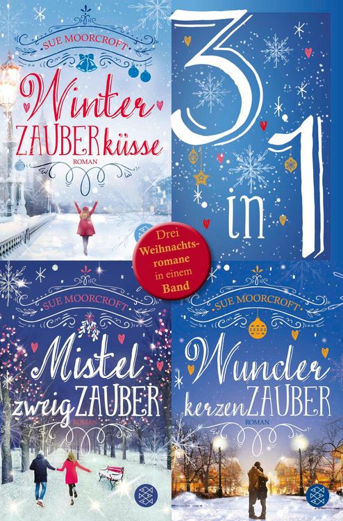 Produktbild: Winterzauberk&uuml;sse / Mistelzweigzauber / Wunderkerzenzauber - Drei Weihnachtsromane in einem Band
