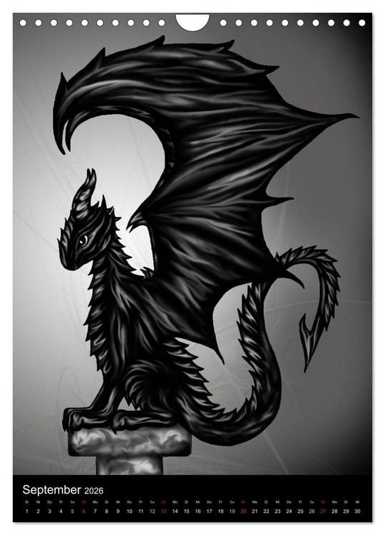 Produktbild: Drachen (Wandkalender 2026 DIN A4 hoch), CALVENDO Monatskalender