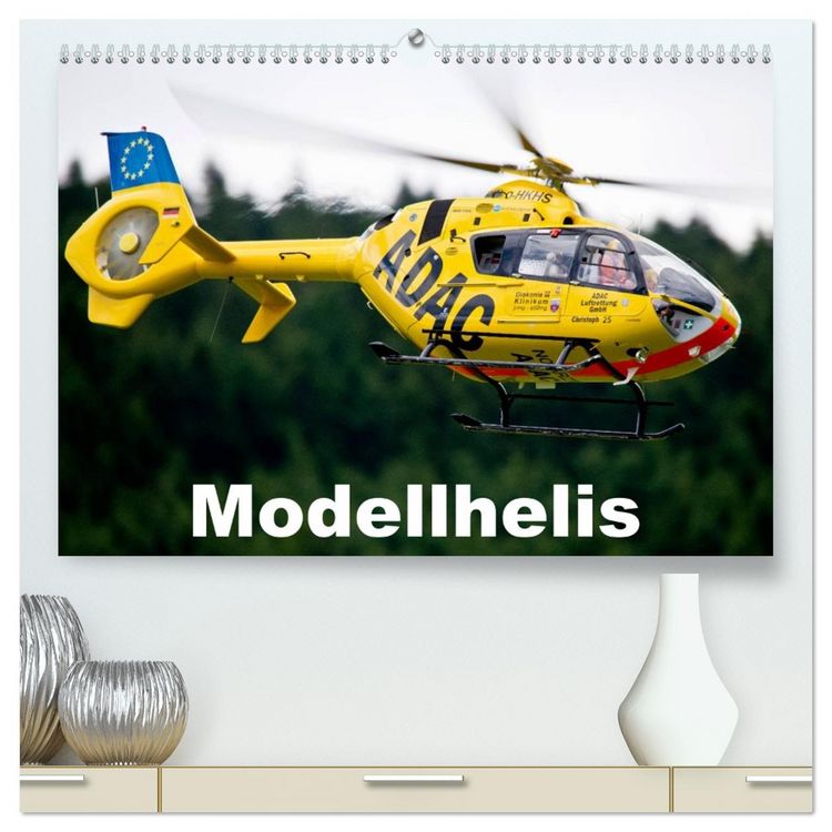 Produktbild: Modellhelis (hochwertiger Premium Wandkalender 2026 DIN A2 quer), Kunstdruck in Hochglanz