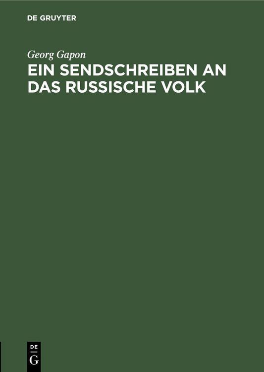Produktbild: Ein Sendschreiben an das russische Volk