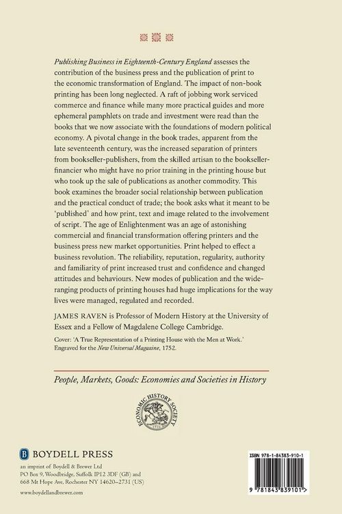 Produktbild: Publishing Business in Eighteenth-Century England