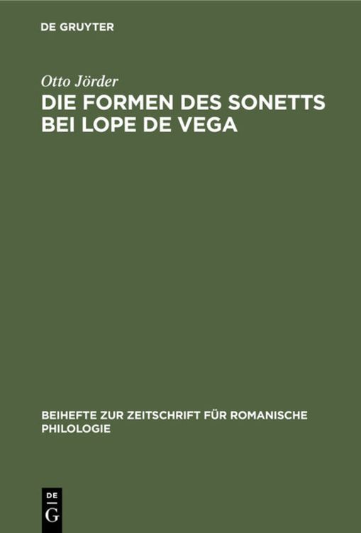 Produktbild: Die Formen des Sonetts bei Lope de Vega