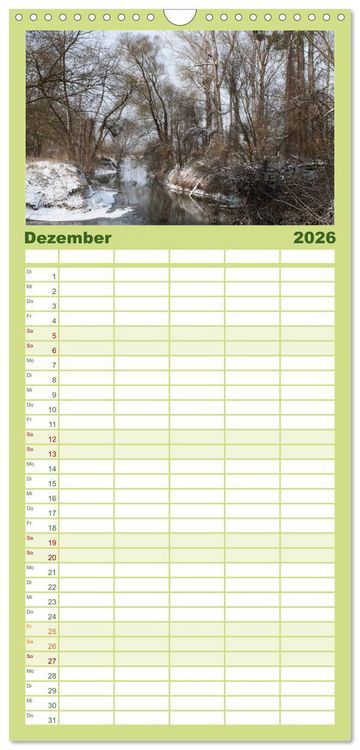 Produktbild: Familienplaner 2026 - Auw&auml;lder bei Enns mit 5 Spalten (Wandkalender, 21 x 45 cm) CALVENDO