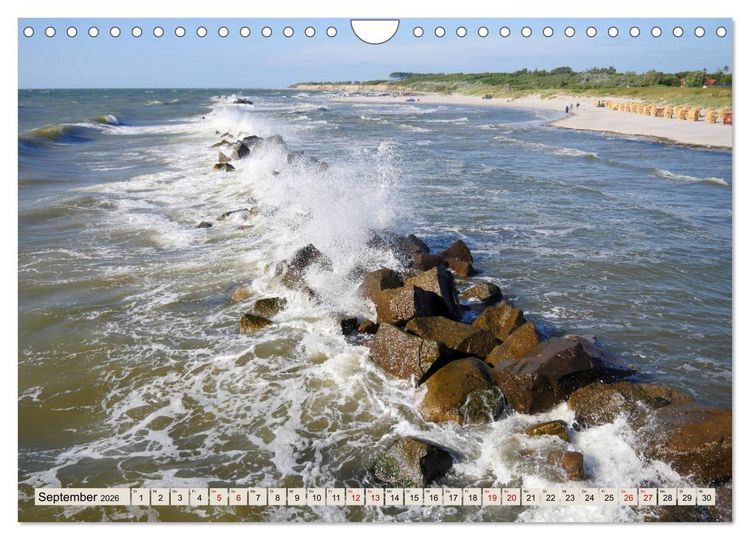 Produktbild: Ostseebad Wustrow K&uuml;stenimpressionen (Wandkalender 2026 DIN A4 quer), CALVENDO Monatskalender