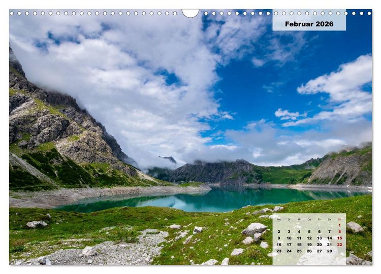 Produktbild: L&uuml;nersee - die blaue Perle der Alpen (Wandkalender 2026 DIN A3 quer), CALVENDO Monatskalender
