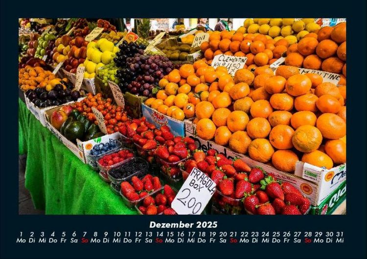 Produktbild: Obstkalender 2025 Fotokalender DIN A4