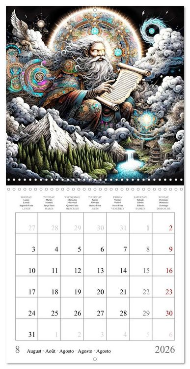 Produktbild: Sp&eacute;cialistes spirituels (Calendrier mural carr&eacute; 2026 30x30 cm) Calendrier double avec une page pour vos prises de notes