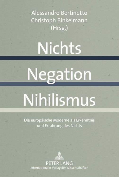Produktbild: Nichts - Negation - Nihilismus