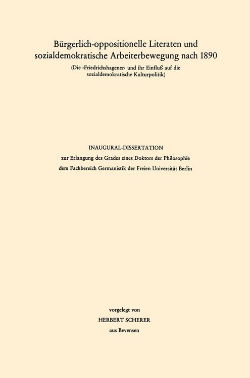 Produktbild: B&uuml;rgerlich-oppositionelle Literaten und sozialdemokratische Arbeiterbewegung nach 1890