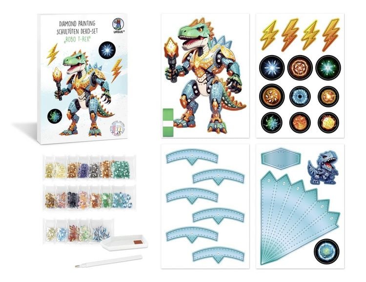 Produktbild: URSUS Kinder-Bastelsets Diamond Painting Deko-Set Roborex