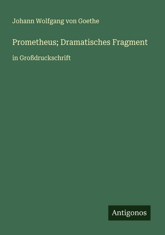 Produktbild: Prometheus; Dramatisches Fragment