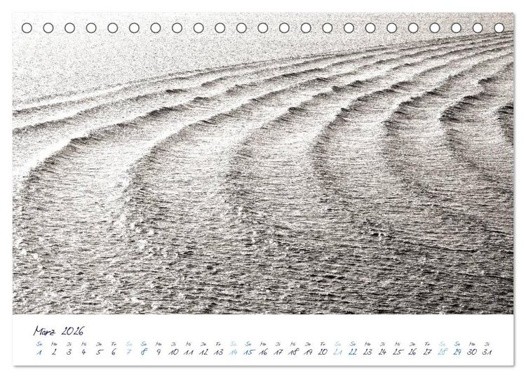 Produktbild: Meeresbilder - Nordsee-Impressionen (Tischkalender 2026 DIN A5 quer), CALVENDO Monatskalender