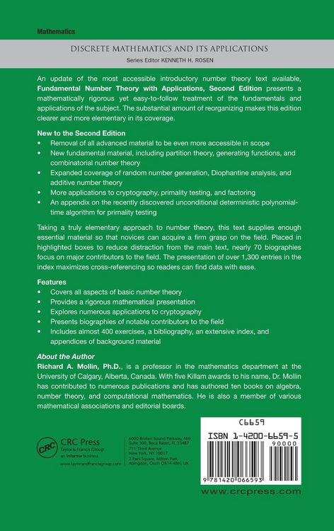 Produktbild: Fundamental Number Theory with Applications