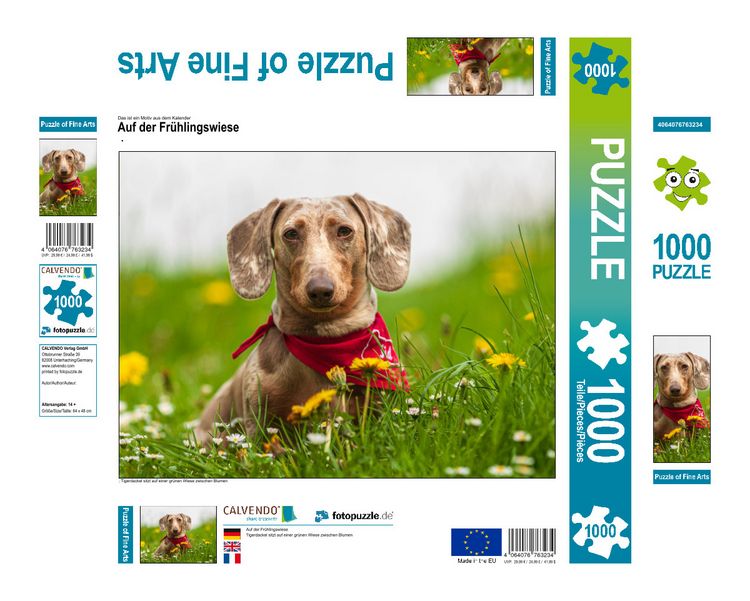 Produktbild: CALVENDO Puzzle Auf der Fr&uuml;hlingswiese | 1000 Teile Lege-Gr&ouml;&szlig;e 64x48cm Foto-Puzzle f&uuml;r gl&uuml;ckliche Stunden