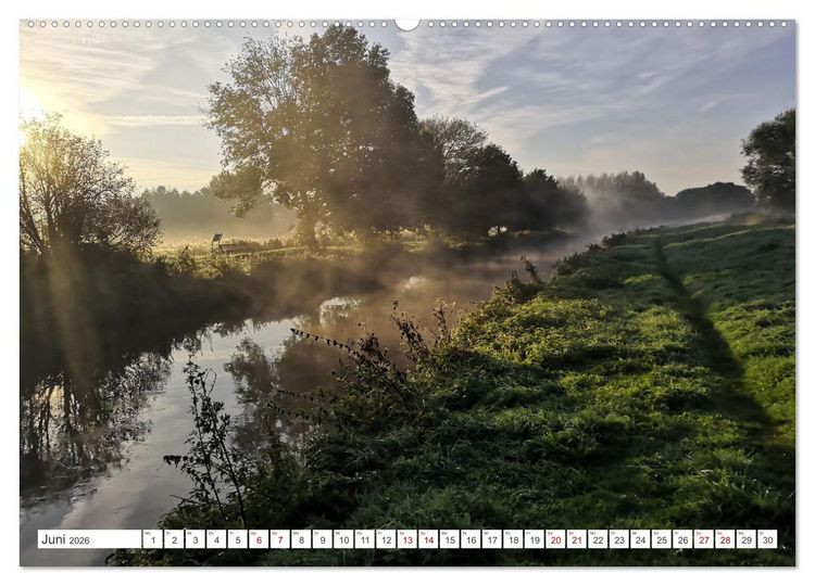 Produktbild: Die Niers im Jahreslauf (hochwertiger Premium Wandkalender 2026 DIN A2 quer), Kunstdruck in Hochglanz