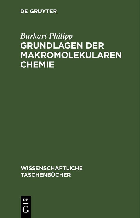 Produktbild: Grundlagen der makromolekularen Chemie