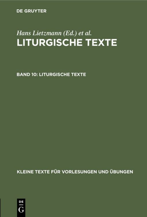 Produktbild: Liturgische Texte