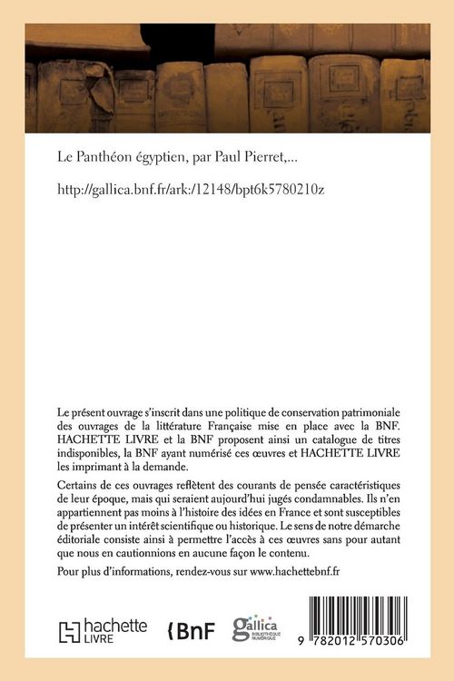 Produktbild: Le Panth&eacute;on &eacute;gyptien, (&Eacute;d.1881)