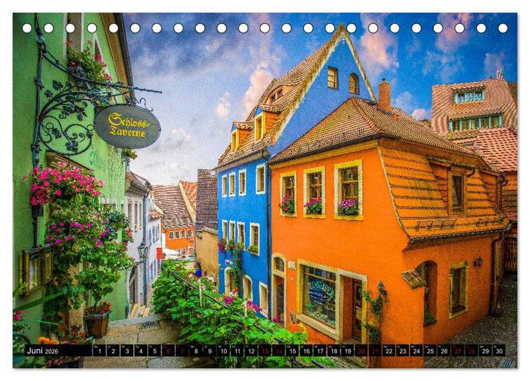 Produktbild: Mei&szlig;en Impressionen (Tischkalender 2026 DIN A5 quer), CALVENDO Monatskalender