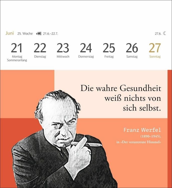 Produktbild: Zeitlose Wahrheiten Postkartenkalender 2027 - Kalender mit 53 Karten, ausgew&auml;hlt und kommentiert von Klaus Michael Groll