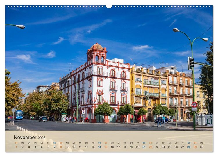 Produktbild: Sevilla - die andalusische Hauptstadt (Wandkalender 2026 DIN A2 quer), CALVENDO Monatskalender