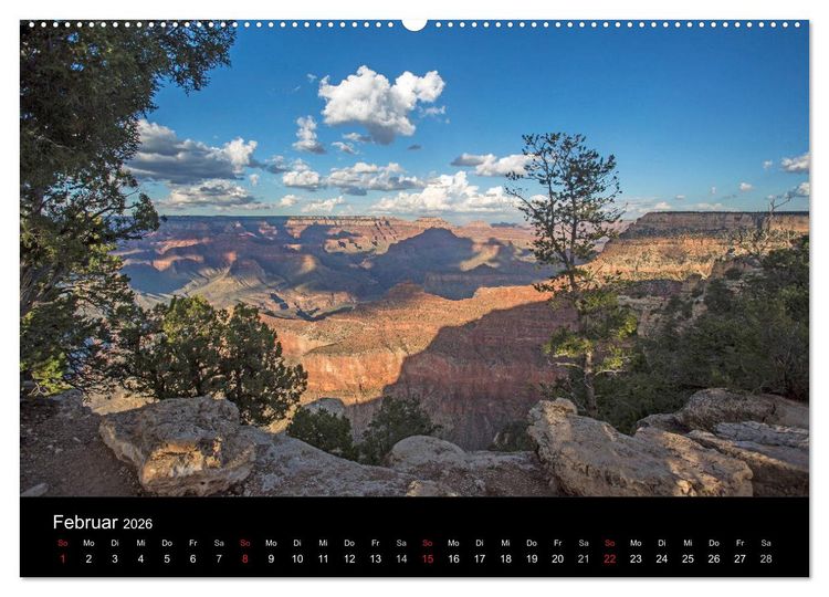Produktbild: Grand Canyon - Wunder der Natur (hochwertiger Premium Wandkalender 2026 DIN A2 quer), Kunstdruck in Hochglanz