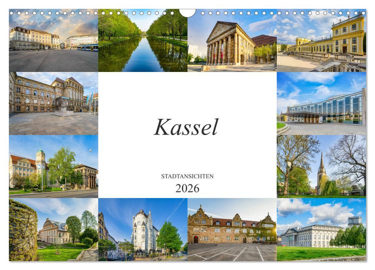 Produktbild: Kassel Stadtansichten (Wandkalender 2026 DIN A3 quer), CALVENDO Monatskalender
