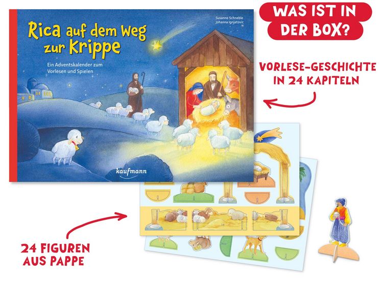 Rica auf dem Weg zur Krippe