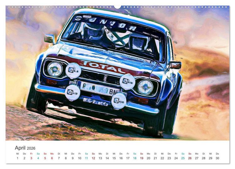 Produktbild: Kultautos - Capri und Escort (Wandkalender 2026 DIN A2 quer), CALVENDO Monatskalender