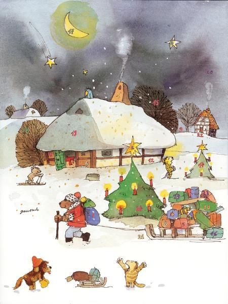 Produktbild: Janoschs Adventskalender Weihnachtsschlitten
