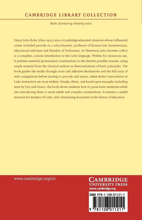 Produktbild: An Elementary Latin Grammar