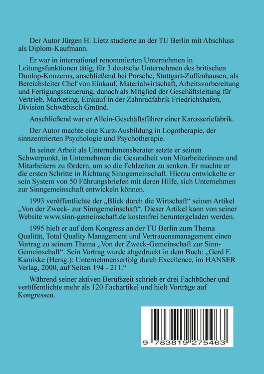 Produktbild: Das Unternehmen als Sinngemeinschaft
